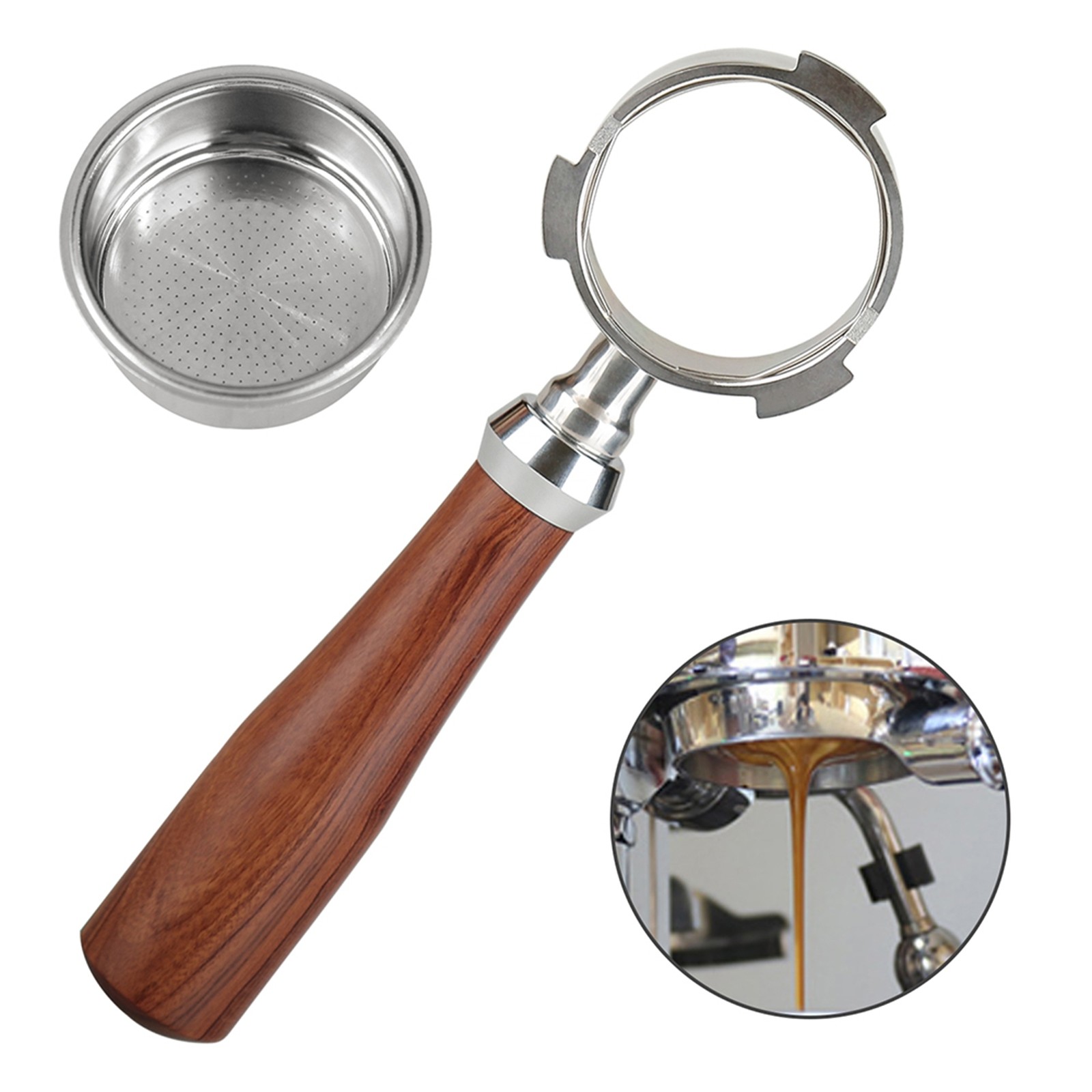 51mm Bottomless Portafilter Coffee Bottomless Compatible With