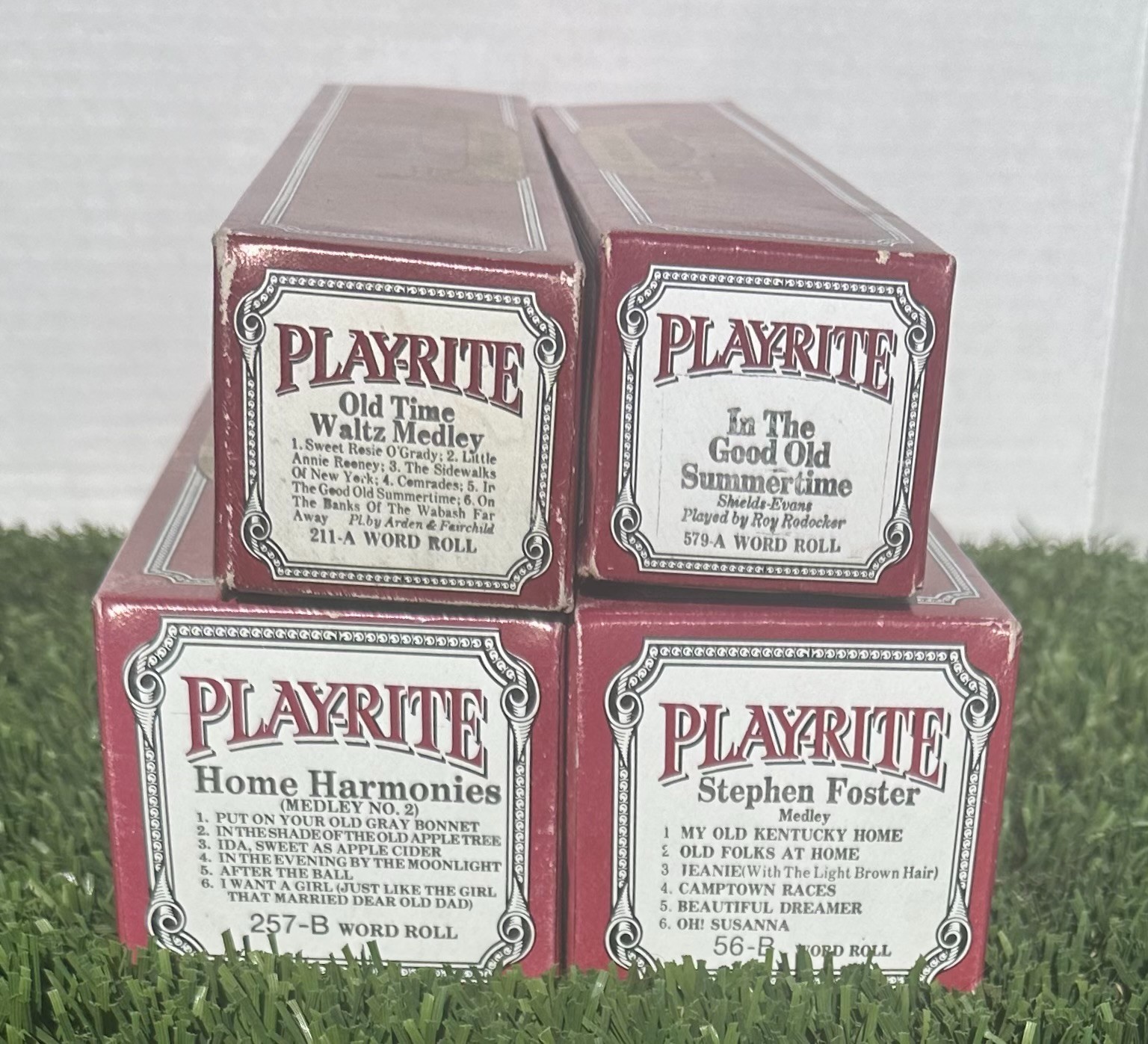 Playrite Kit Play-Rite Piano Rolls #211A/257B/579A/56B Old Waltz Medley/Harmonies No ...