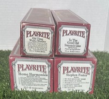 Play-Rite Piano Rolls 211A/257B/579A/56B Old Waltz Medley/Harmonies No.2/Foster