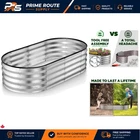 Galvanized Raised Garden Bed - 4x2 ft Tool-Free Assembly for Elegant Gardening