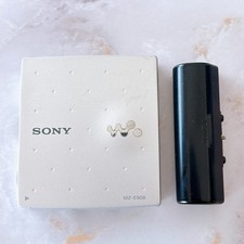 Sony Walkman MZ-E909 Silver Portable MD Player with battery adapter /Untested