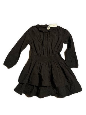 bonton Bonbon New girls solid black long sleeve mini dress 10 $138