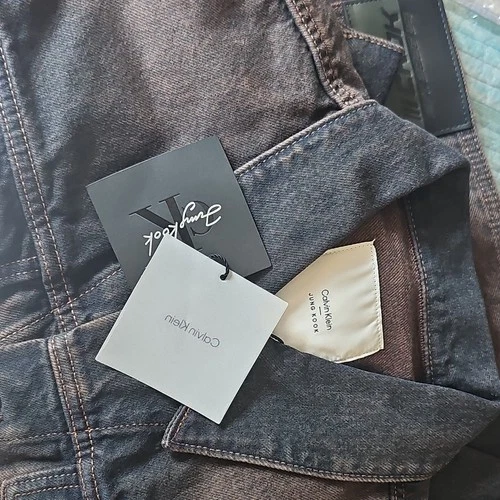 CALVIN KLEIN JUNG KOOK DENIM JACKET MEDIUM CKJK CAPSULE DENIM TRUCKER BTS BROWN image 10