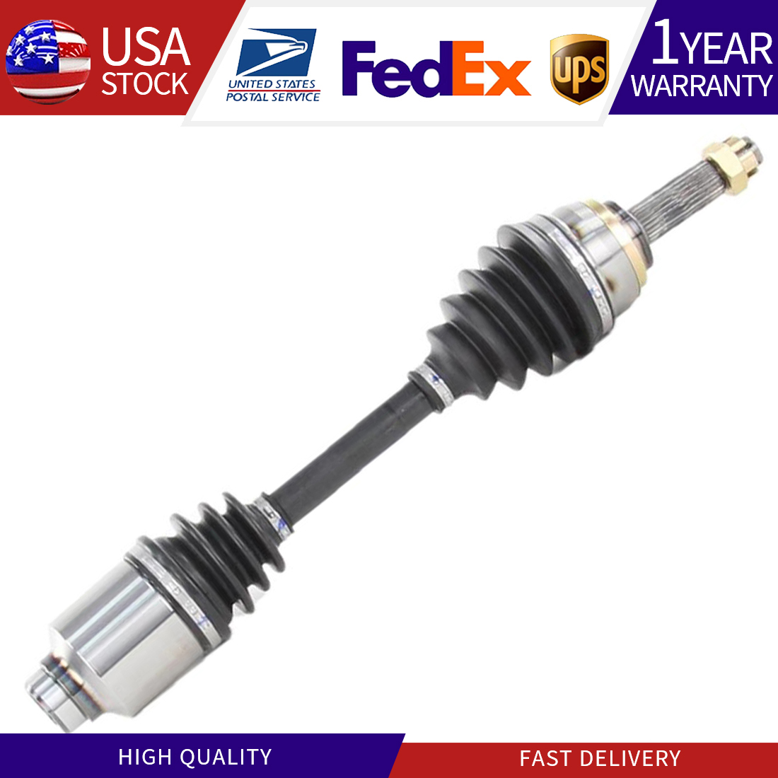 Front Left Driver CV Joint Axle For 1987-1989 Mitsubishi Mirage