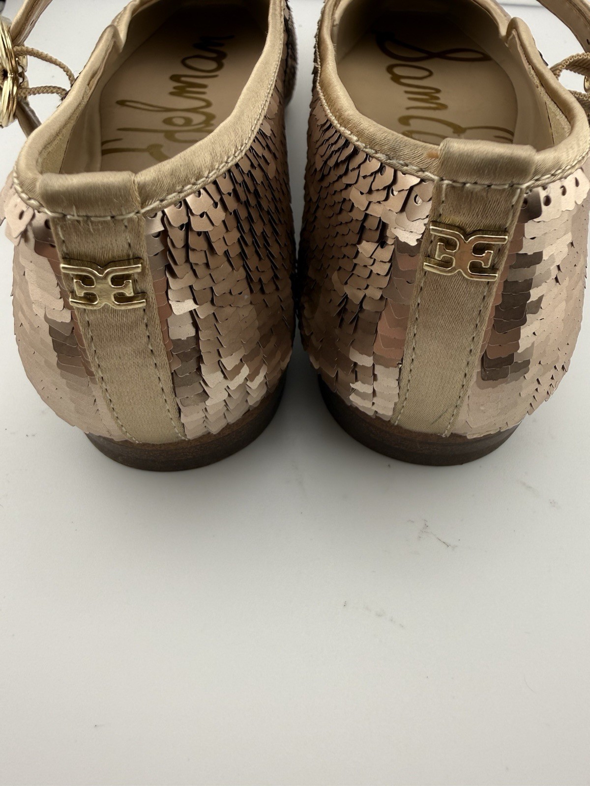 NWOB $130 Sam Edelman Michaela Ballet Flat in Molten Gold Size 5.5 image 6