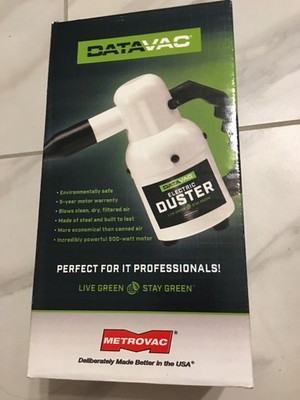 Metrovac DATAVAC 500-Watt Motor Electric Duster, ED-500, White, New, Sealed