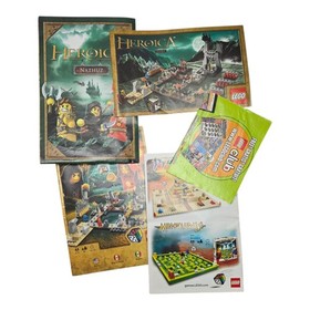 215 of 217 Parts from Lego Heroica Nathuz Board Game 3859 With Box & Manuals