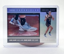 Caitlin Clark 2025 Panini Chronicled WNBA Holo Silver SHOE GAME #80 Fever