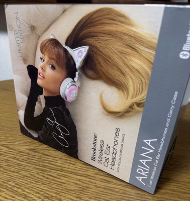 Wireless Cat Ear Kopfhörer Ariana Grande Limited Edition Brookstone...