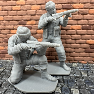 #ad World War 2 British Commando Shooting Set 3D Toy Soldier 1 32 Scale WW2 Figure $12.95