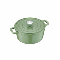 Berndes B.Iron BräTer Kochtopf Rund Topf Induktionsgeeignet Gusseisen GrüN Ø24Cm