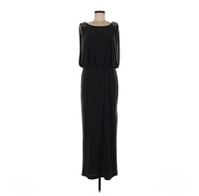Xscape Joanna Chen Formal Evening Maxi Dress Beaded Charcoal Grey Women's 6