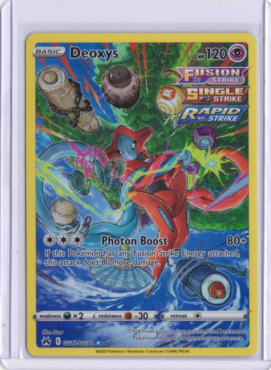 Deoxys GG12/GG70 Crown Zenith Galarian Gallery Holo Pokemon Ultra Rare