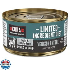 KOHA Limited Ingredient Diet Venison Paté for Cats - Single Meat Cat Food for