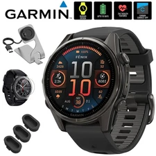 Garmin Fenix 8 43mm, AMOLED, Sapphire, Carbon Gray DLC Titanium +Accessories Kit