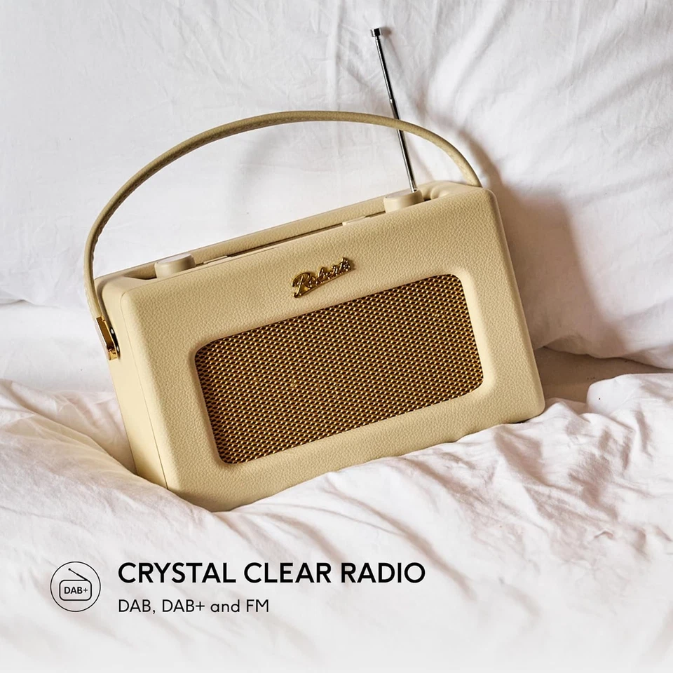 Roberts Revival RD70 FM/DAB/DAB+ Digital Radio with Bluetooth, Pastel Cream  - Image 3 of 4