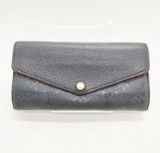 Louis Vuitton Sarah Wallet NM Monogram Empreinte Leather Dark Blue Mint Chic