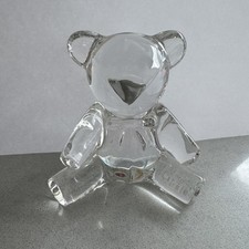 Christening / New Born / Baby Shower Gift Ralph Lauren Lead Crystal Bear