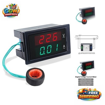 Multi-Functional 100A Digital Voltmeter and Ammeter - Ideal for Electricians
