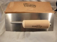 NOS GOLDBLATT 4-1/2" X 12" CURVED DRY WALL DRYWALL TROWEL 05-512M7 USA VINTAGE