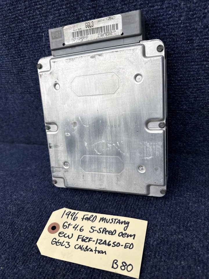 Engine Computer 1996 Ford Mustang GT 4.6 Manual ECM Module F6ZF-12A650-ED GGL3 - Image 3 of 4