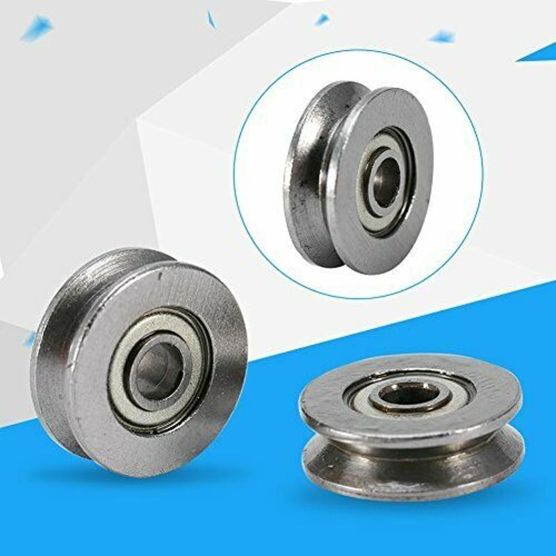 10Pcs V623ZZ Groove Guide Pulley Rail Ball Bearings For Linear Motion System E