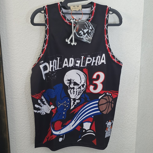 Philadelphia 76ers Allen Iverson #3 "The Answer" NBA Jersey Black Sz L