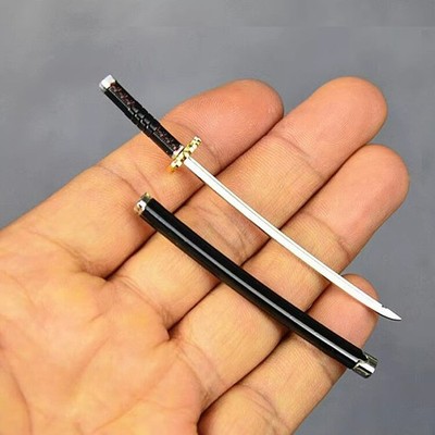 1/12 3.54'' Metal Samurai Sword Katana For 6'' Action Figure Custom