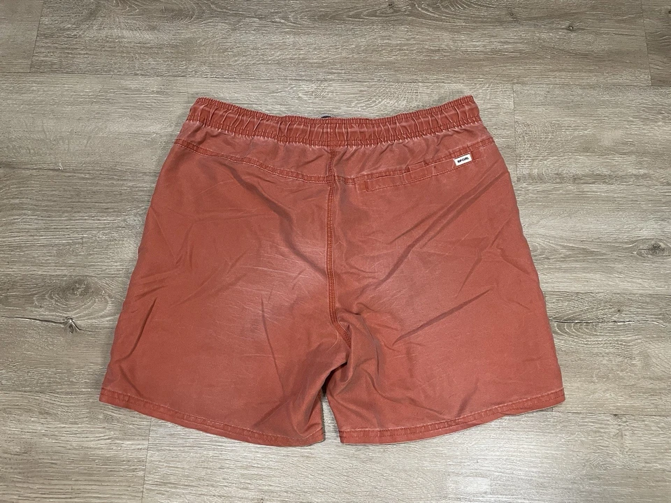 Ripcurl Surf Board Shorts Mens Sz 30 LayDays Orange Side Pocket Surf Revival - Image 2 of 4