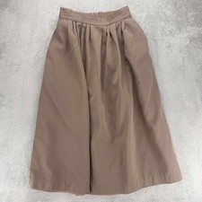 Claude Vintage A-Line Midi Skirt High Waist Pleated Pockets Career Size 5/6
