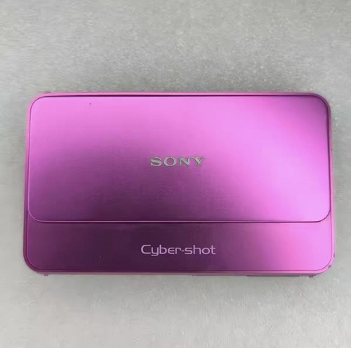 Sony Cybershot Digital Camera DSC-T99 Purple 14.1MP w/ Charger Battery & Memory