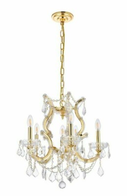 Crystal Chandelier Pendant Light Fixture for Dining Room Kitchen Island Ceiling