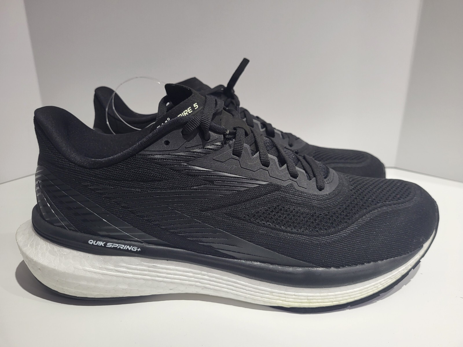 SAOLA 361 scarpe da corsa nere Spire 5 SE taglia 13 nere da ginnastica premium da uomo