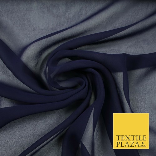 11 MIX COLOURS Premium Plain Dyed Chiffon Fine Soft Georgette Sheer Dress Fabric - Picture 6 of 12