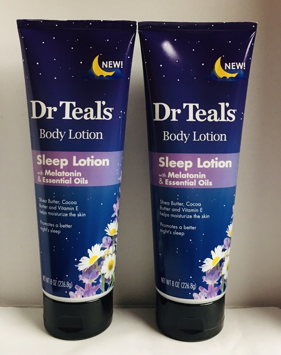 2-Pack New Dr Teal's Body Lotion/ Sleep Lotion with Melatonin