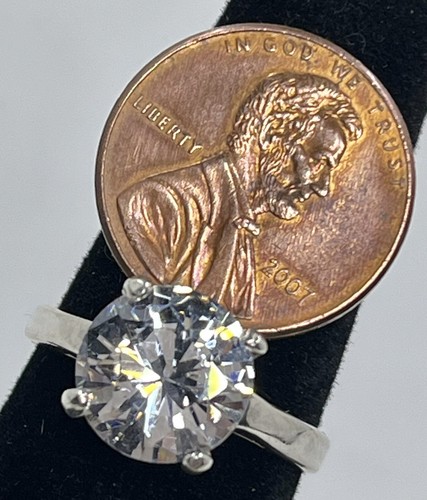 Shube Dakota West Sterling 925 Large CZ Size 7.25 Ring (1598) - Picture 2 of 8