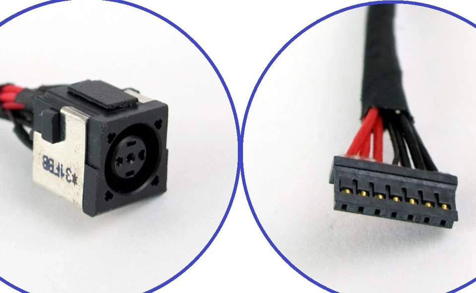 DC IN Power Jack Socket w/ Cable For HP Elitebook 8560W 8570W Laptop Notebook AU - Image 4 of 4