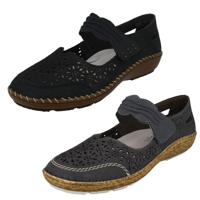 Ladies Rieker Cut Out Detailed Mary Jane Shoes - 44896