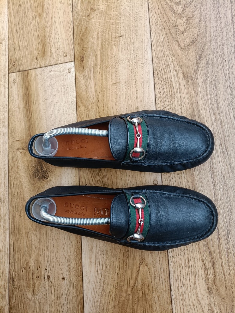 GUCCI Suede driver with Web ビット ローファー9 GUCCI WEB DRIVER LOAFERS SIZE 42 EU, 9 US, 8.5 UK | eBay