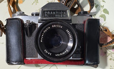Hanimex Praktica Nova 1B SLR 35mm camera w/Domiplan Meyer/Gorlitz 50mlens  case