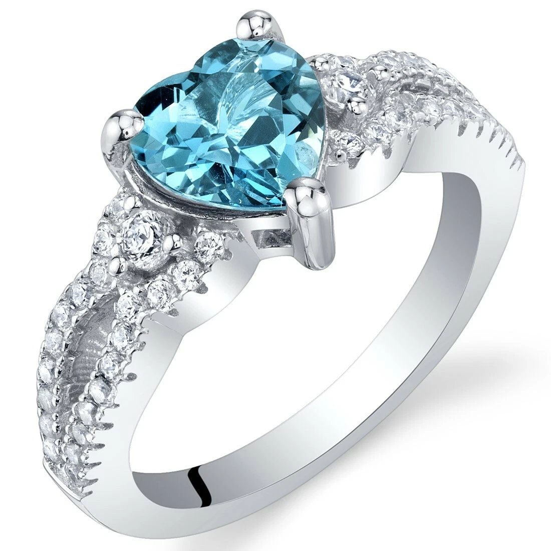 Topaz online heart ring