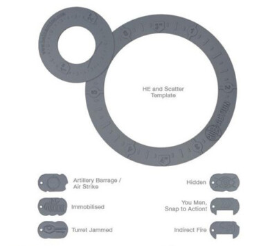 WLG409000001 Warlord Games Bolt Action: Bolt Action Templates