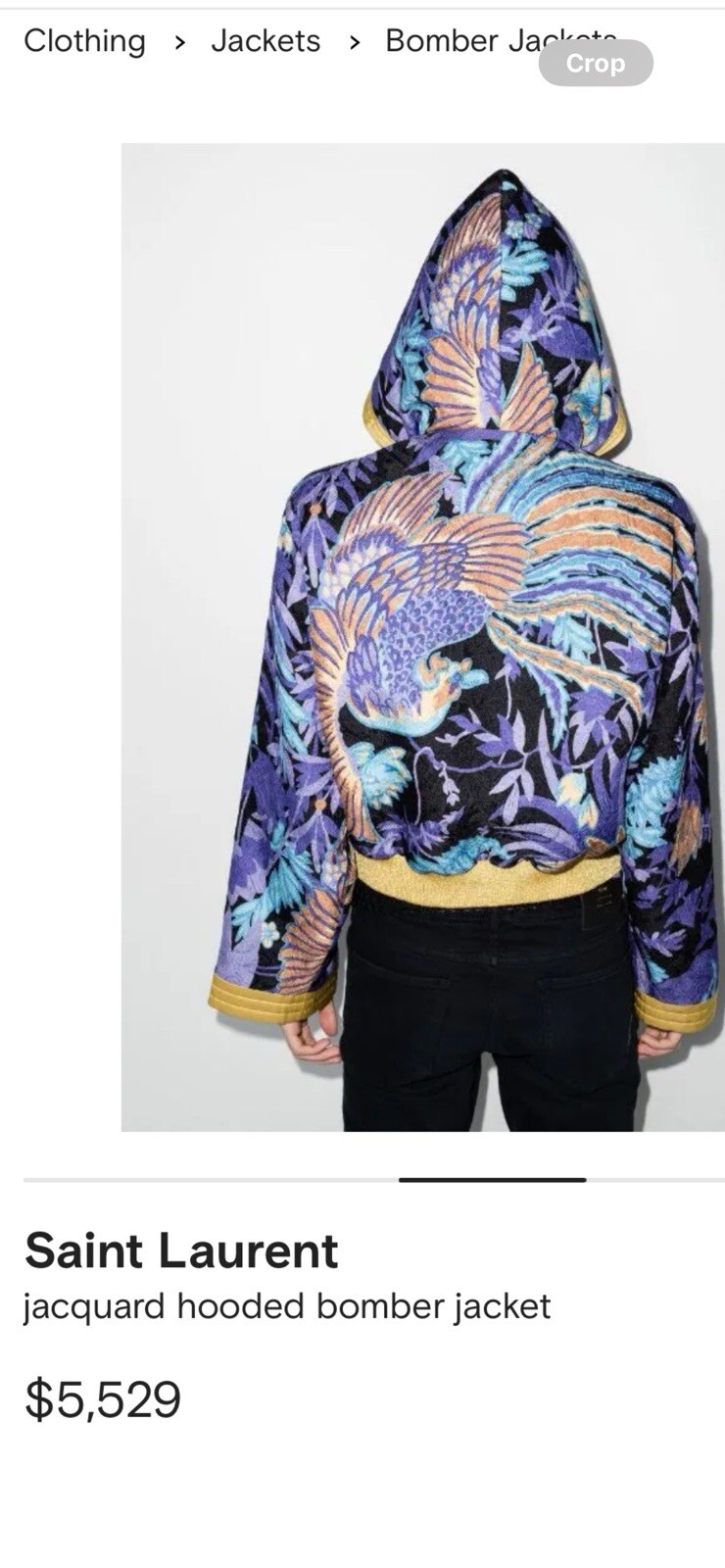 Giacca kimono da uomo Saint Laurent. 52 42. $5490