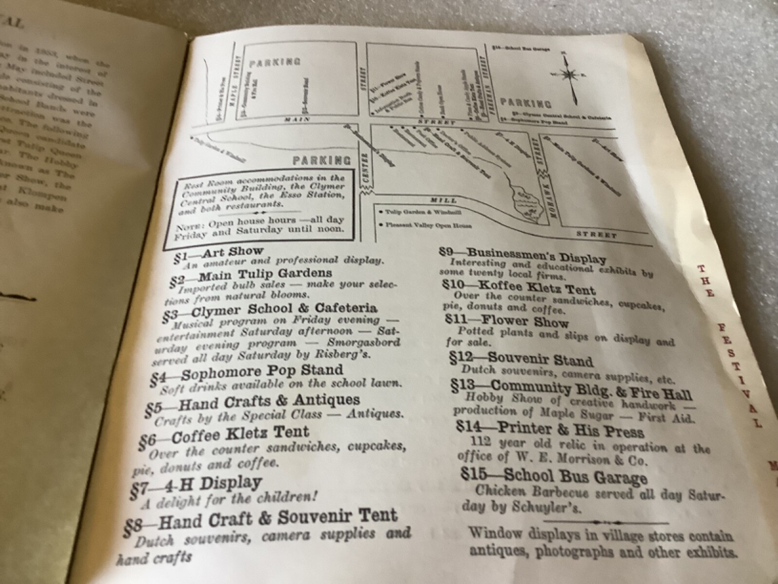 1970 Clymer Tulip Festival Program Clymer New York eBay