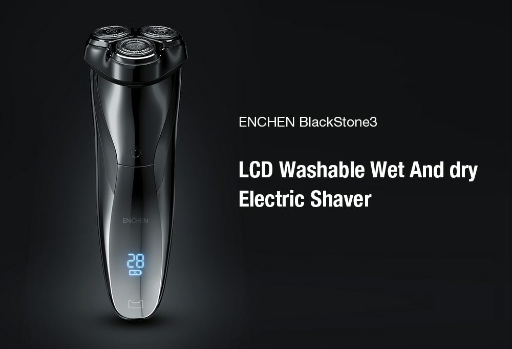 Rasoir électrique BlackStone 3 étanche IPX7 homme noir