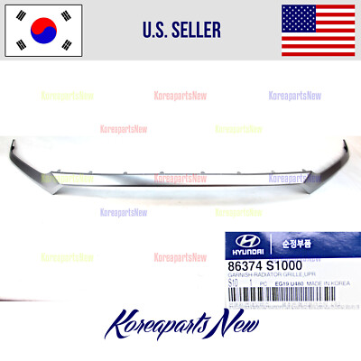 FRONT Upper Grille Molding Trim SILVER color ⭐OEM⭐ HyundaI Santa  