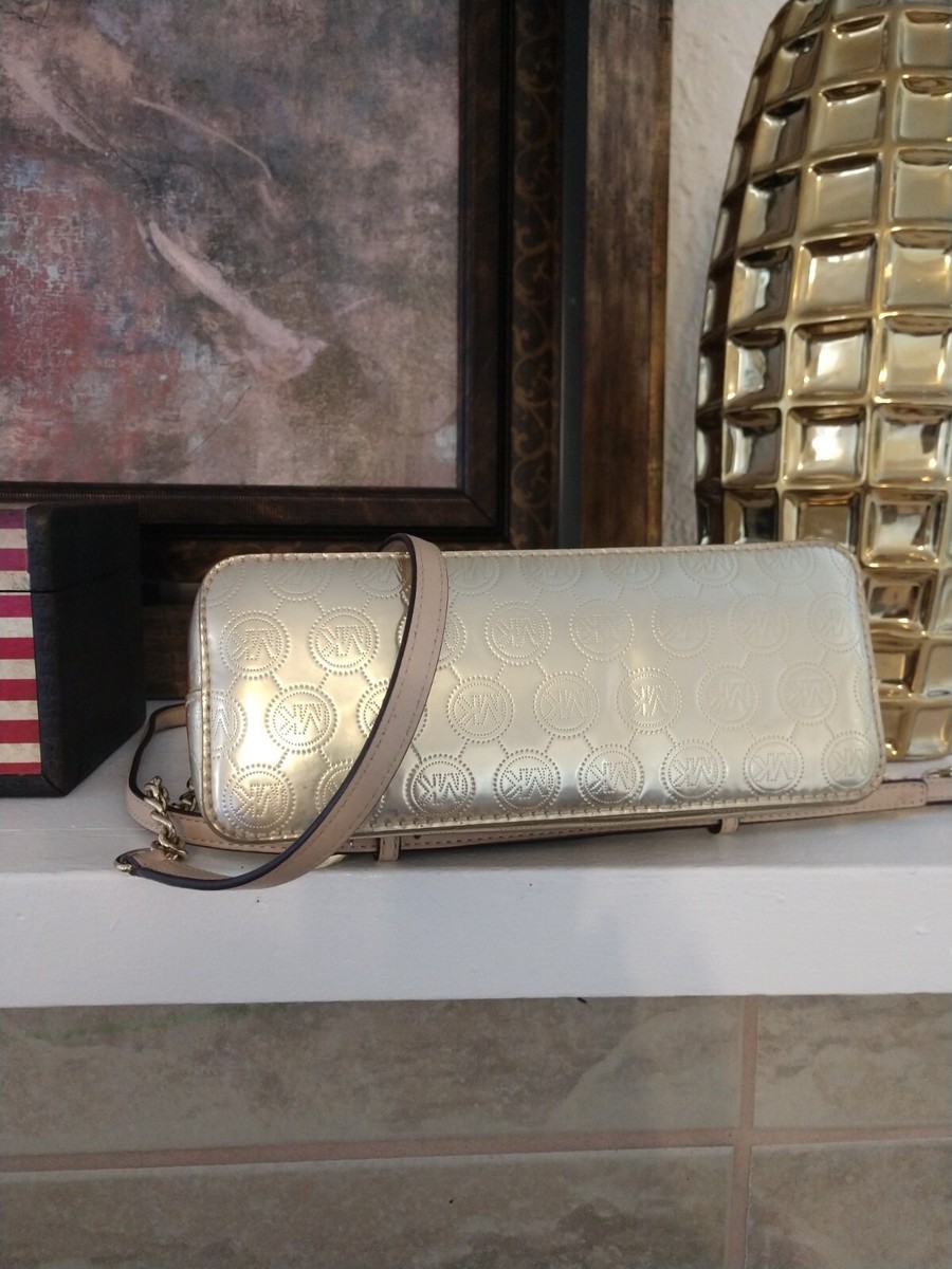Michael Kors Mirror Metallic Small Crossbody Bag AV-1503 Pre-owned | eBay Michael Kors Mirror Metallic Small Crossbody Bag AV-1503 Pre-owned | eBay