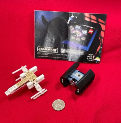 Vintage Lego Star Wars #4484 Mini X-Wing Fighter & TIE Advanced