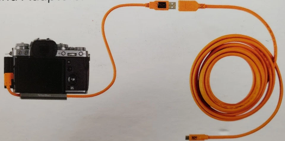 Tether Tools TetherPro Right Angle Adapter Orange USB 3.0 to USB-C  - Image 3 of 3