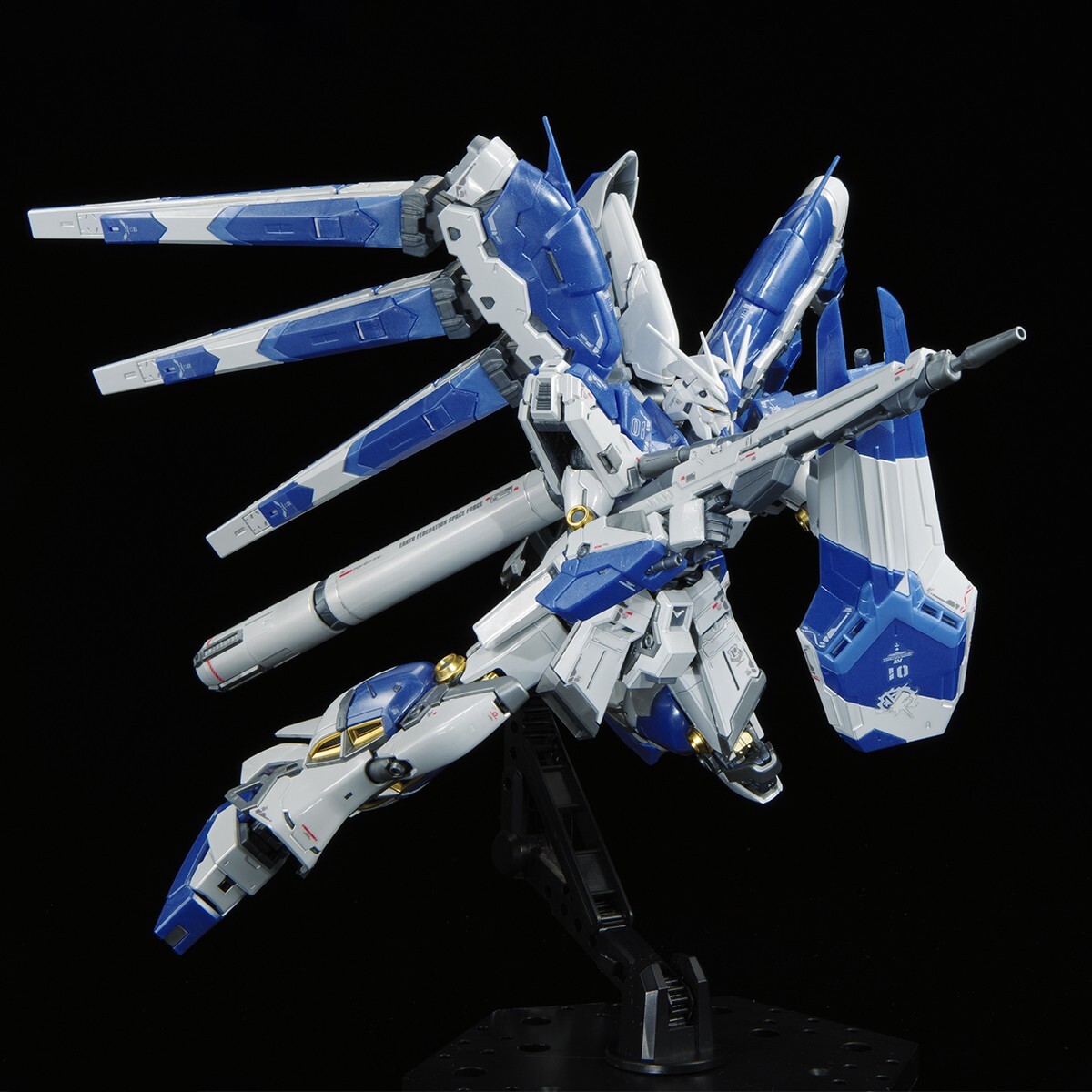 RG 1/144 THE GUNDAM BASE LIMITED Hi-ν GUNDAM [TITANIUM FINISH] | eBay